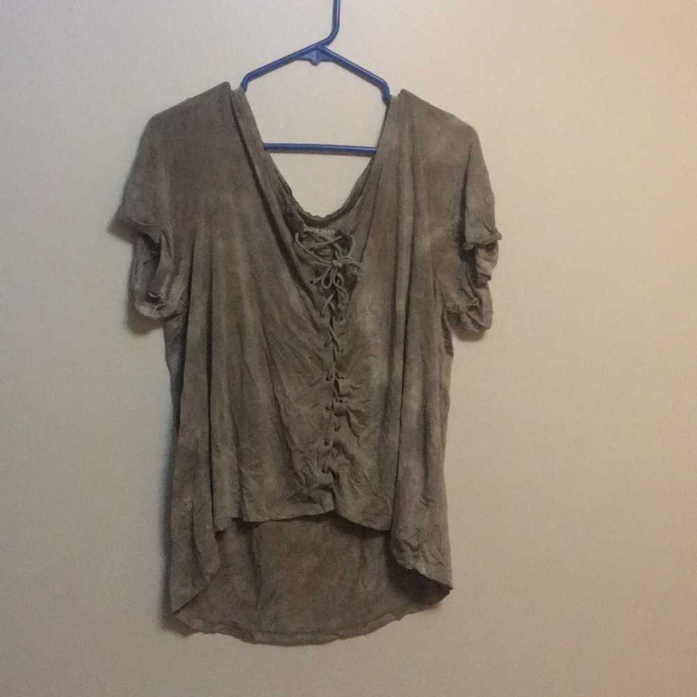 AMERICAN EAGLE tie up shirt